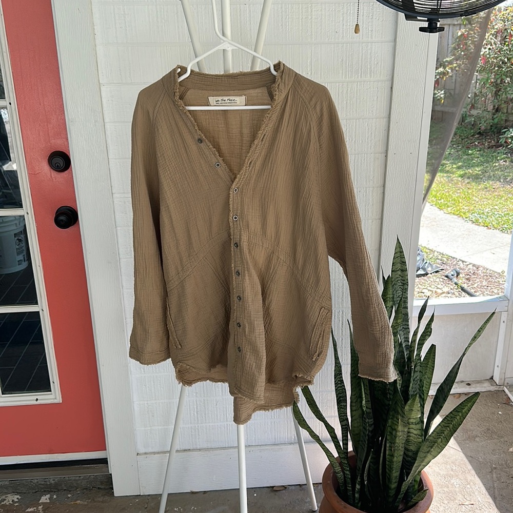 Free People long sleeve button down